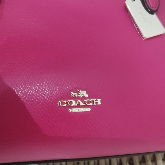 NWT  coach turnlock carry all crossgrain leather - Picture 11 of 13